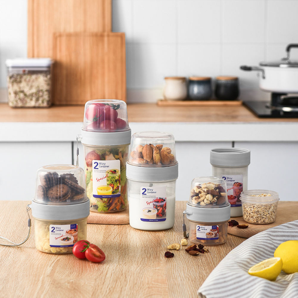 Portable Double Layer Food Con - Baby Food Jars With Lids 评论和价格