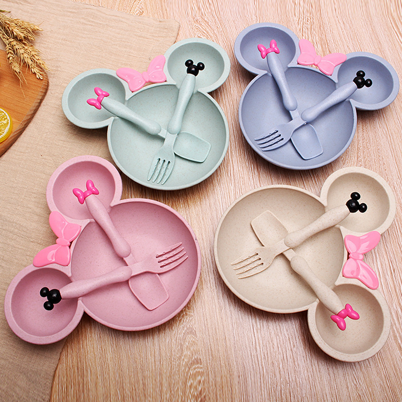 Wheat Straw Minnie Mouse Kids  - Baby Food Menu 评论和价格