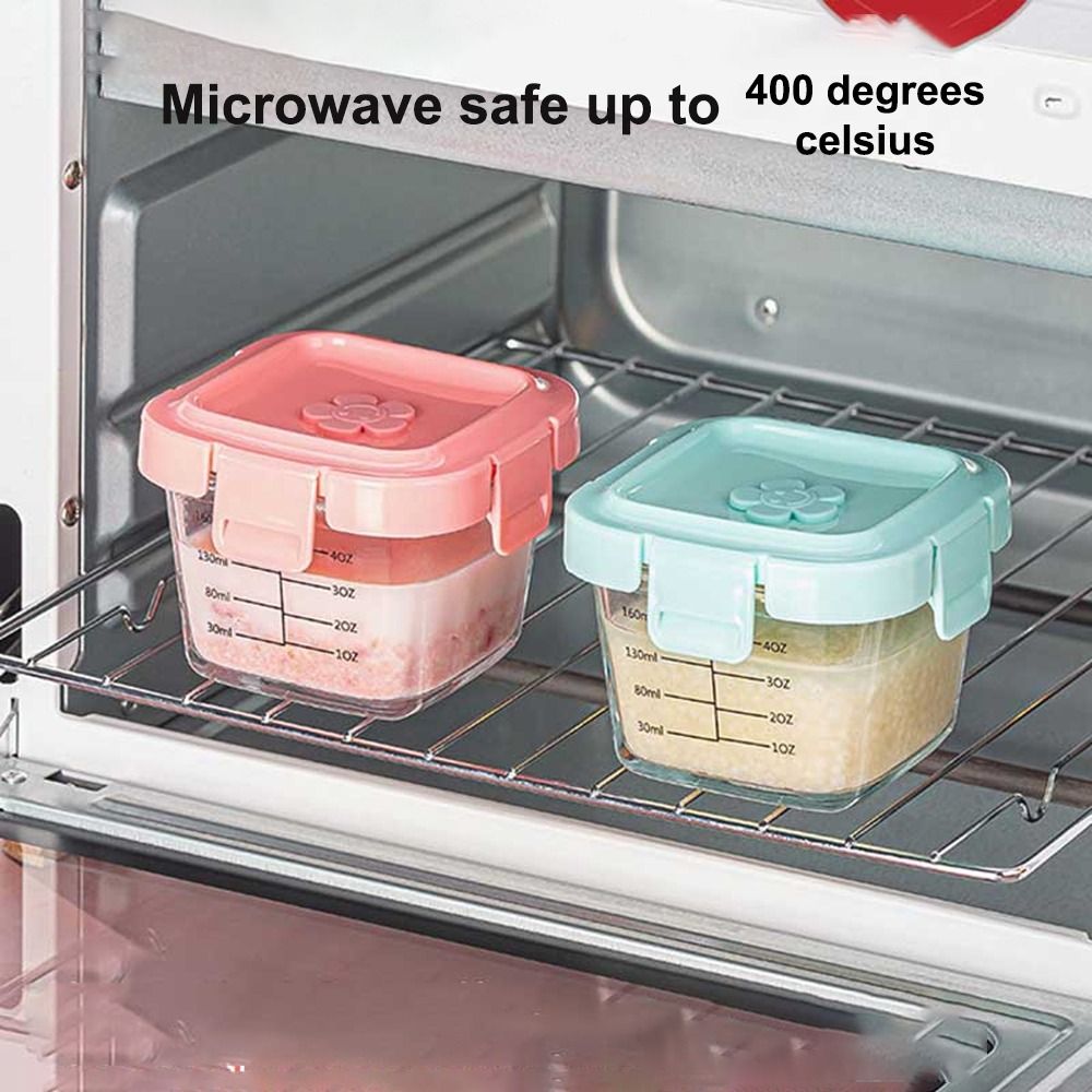 Glass Food Storage Box New 170 - Baby Food Jars With Lids 评论和价格