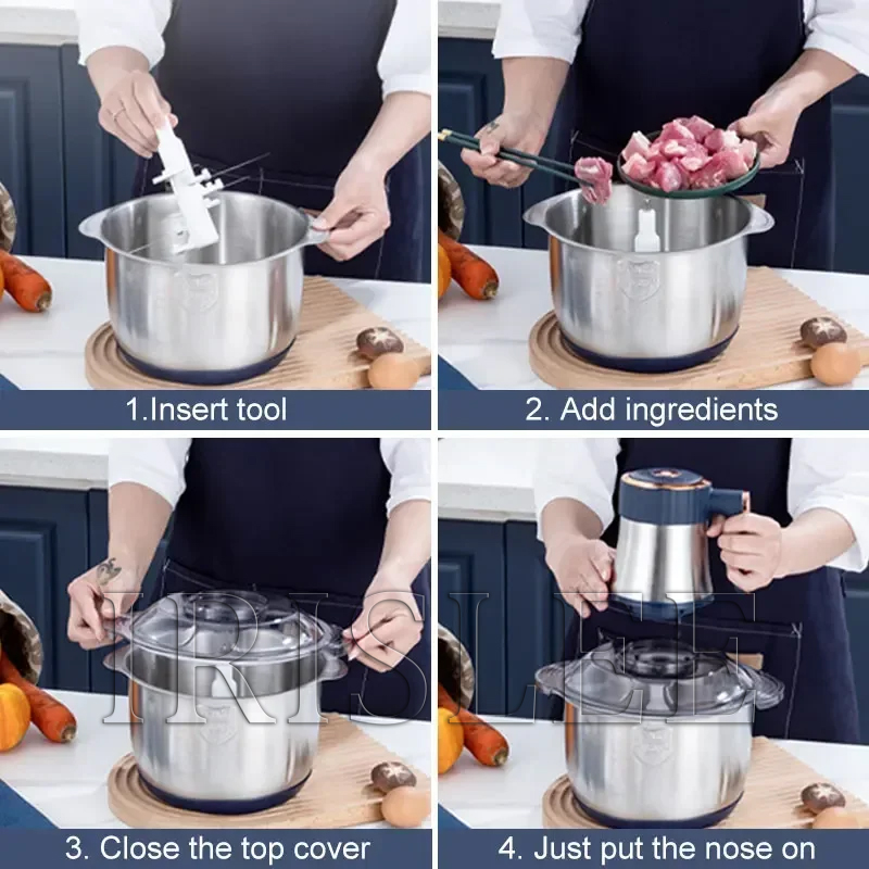 5L Electric Meat Grinders 304  - Baby Food Vegetables 评论和价格