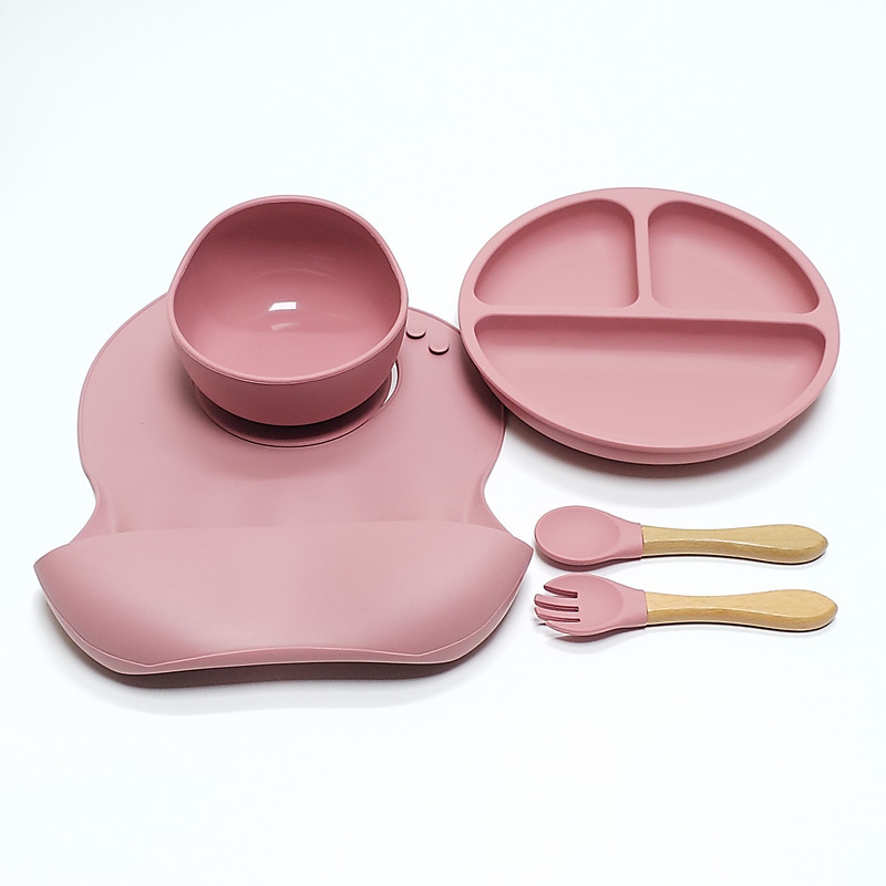 5pcs Children's Silicone Dinne - Baby Food Menu 评论和价格